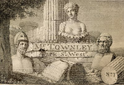 Biglietto da visita di Charles Townley da William Skelton